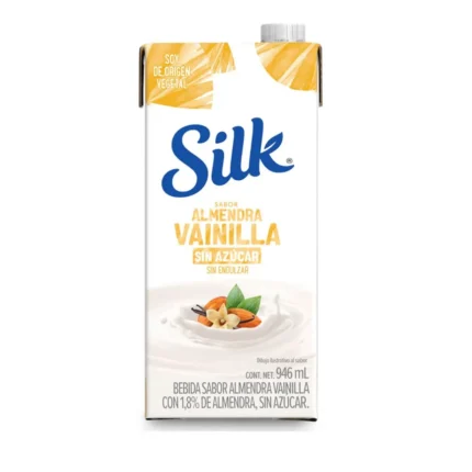 BEBIDA DE ALMENDRA VAINILLA SIN AZÚCAR SILK 946ml